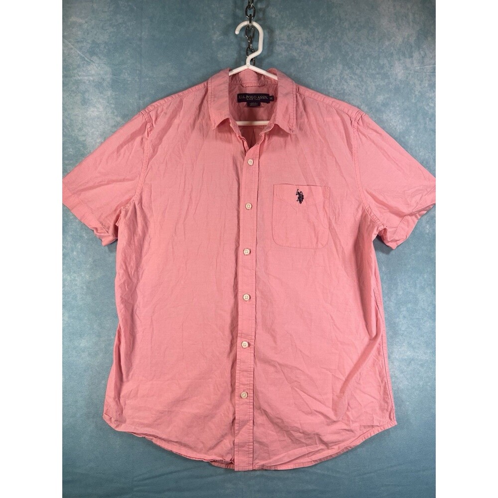Y2K VTG US POLO ASSN. Button Down Sort Sleeve Shirt
